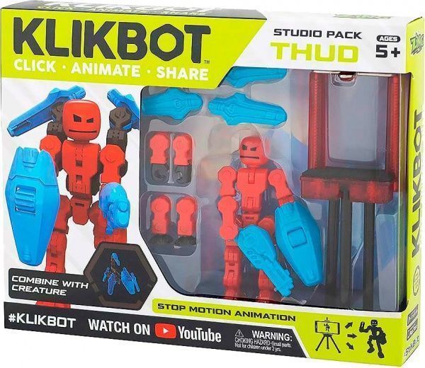 Игровой набор Stikbot для анимационного творчества Klikbot S1(TST2600Blu) 