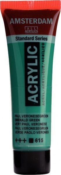 Фарба акрилова смарагдовий зелений 615 20 мл Amsterdam Standart Royal Talens
