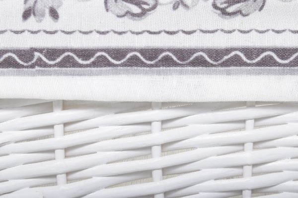 Корзина плетеная с текстилем 36x25x15 см HQ13-53AB-4 