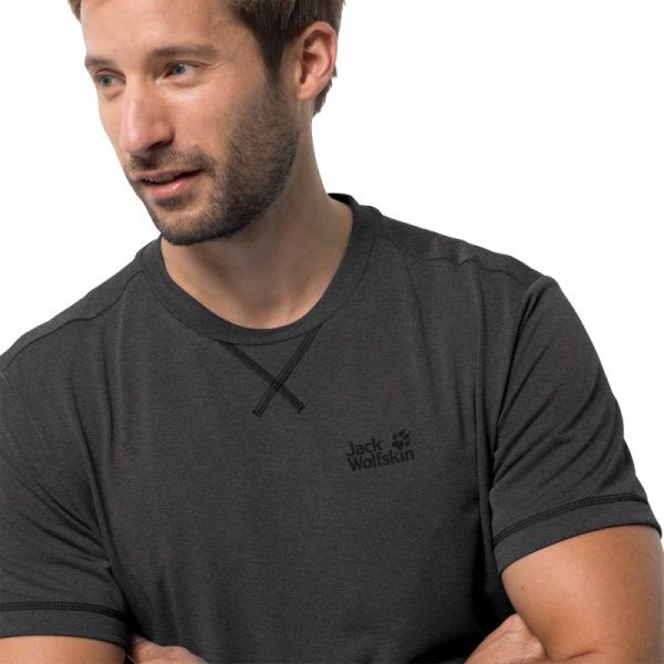 Футболка Jack Wolfskin CROSSTRAIL T MEN 1801671-6033 M темно-сірий