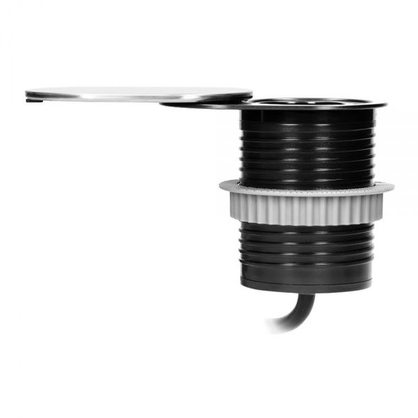 Розетка портативна меблева із заземленням ORNO USB шуко з кришкою алюміній OR-AE-13124(GS)