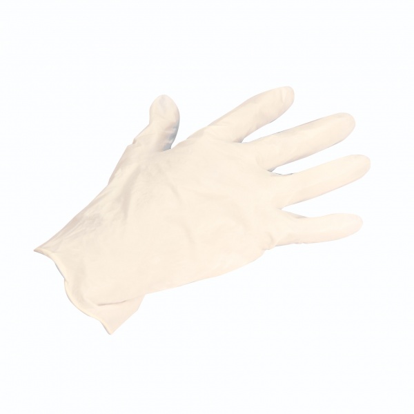Варежки Petruzalek латексные одноразовые с пудрой не стерильные 100 шт./уп. (1030881) р. L белый
