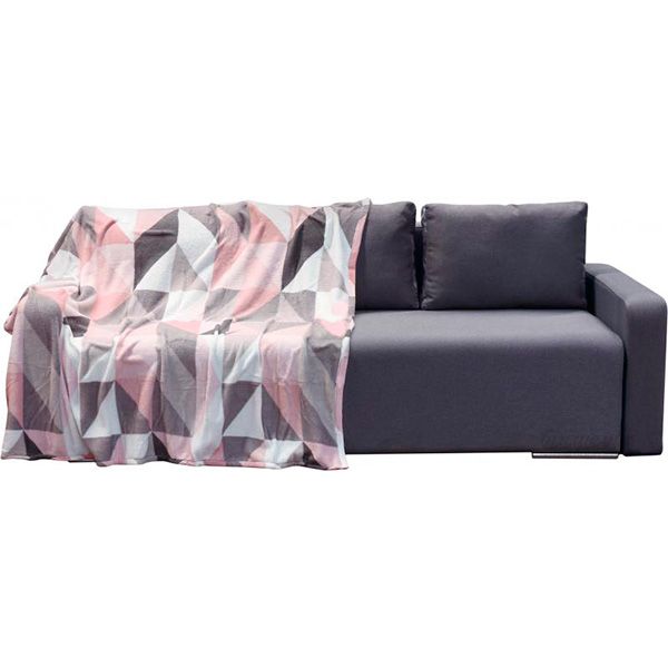 Плед микрофибра Underprice Геометрия розовая 160x200 см