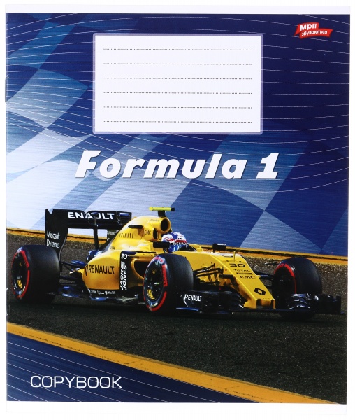 Зошит шкільний 12 аркушів у косу лінію в асортименті Мрії збуваються