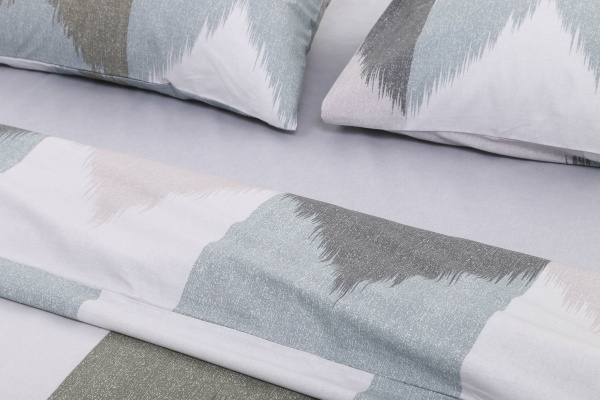 Комплект постільної білизни Basic Північне Сяйво преміум 2.0 зелений Luna 