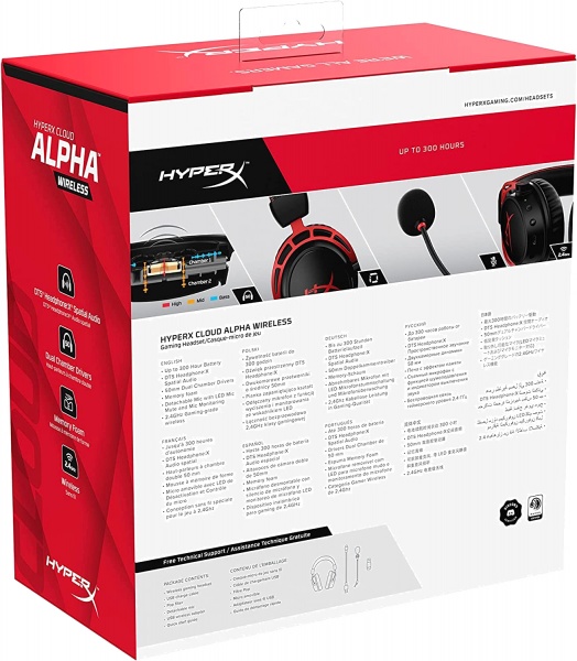 Гарнітура ігрова HyperX Cloud Alpha Wireless black/red (4P5D4AA) 