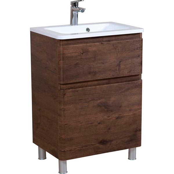 Тумба напольная Aqua Rodos Акцент под умывальник из искусственного камня Альфа 60 см