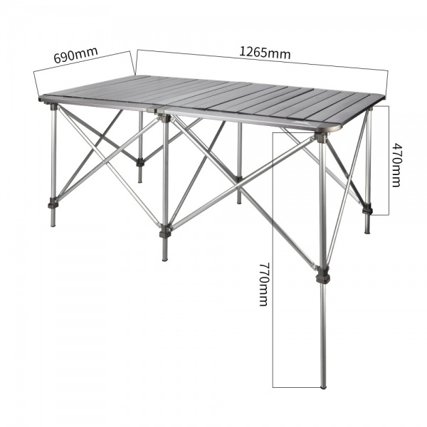 Стіл розкладний BRS подвійний туристичний Z32