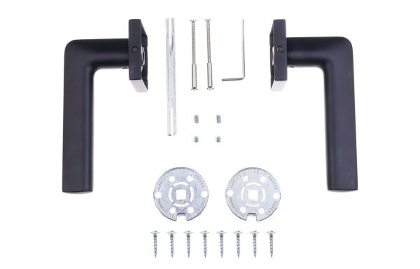 Ручка на розетке Convex 1085 матовый черный