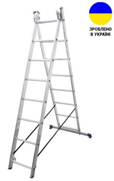 Драбина 2-секційна універсальна Virastar Duomax 2х8 (VDL028 )