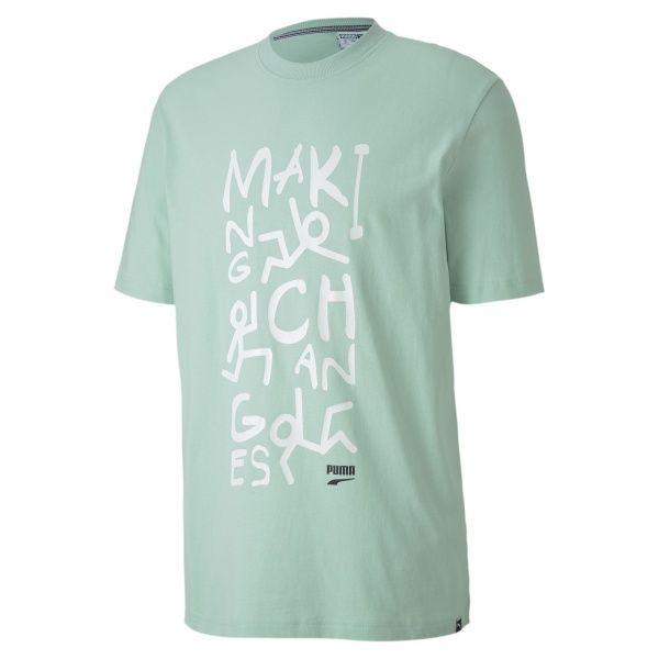 Футболка Puma Downtown Graphic Tee 59636932 M зеленый