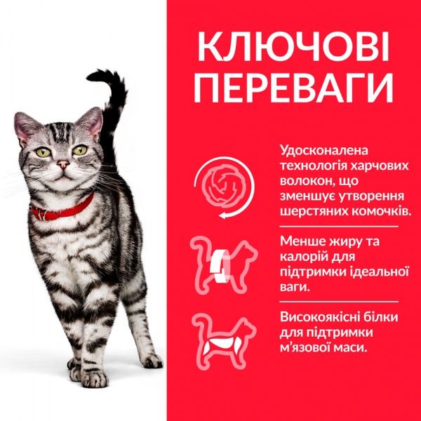 Корм Hill's Science Plan Adult Hairball&Indoor 3 кг