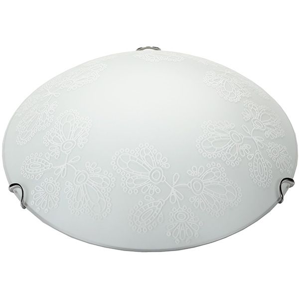 Светильник настенно-потолочный Декора НББ Ирис 60 Вт E27 белый 24580 