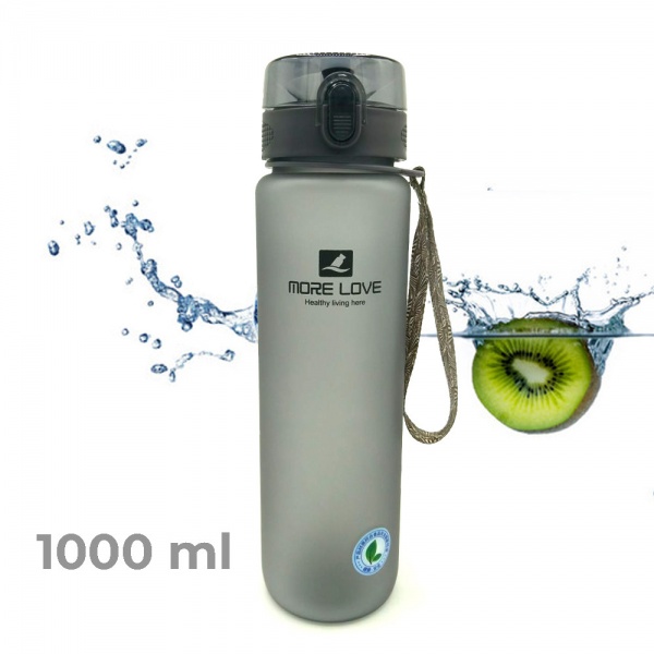 Пляшка спортивна 1000 мл Casno сірий MX-5041_Grey