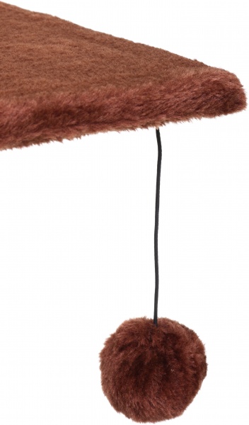 Будинок Koopman для котів з дряпкою та іграшкою 30х30х53 см