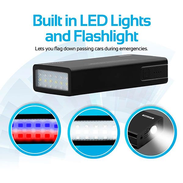 Мобильное пускозарядное устройство Promate Patrol-2 Black