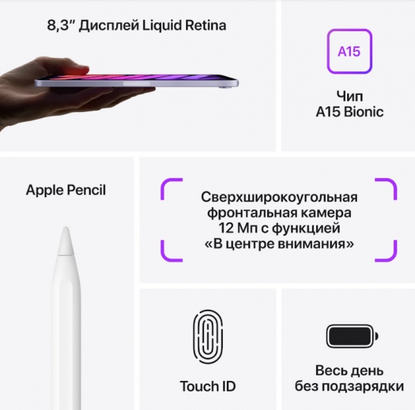Планшет Apple iPad mini 2021 8,3