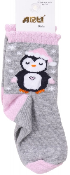 Носки для девочек ARTI 200060 р.3-4 серый 