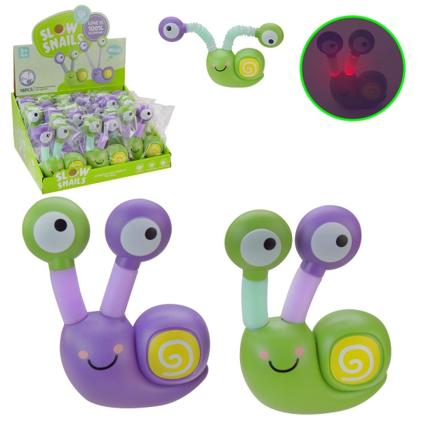 Игрушка-антистресс Shantou улитка со светом в ассортименте C39801