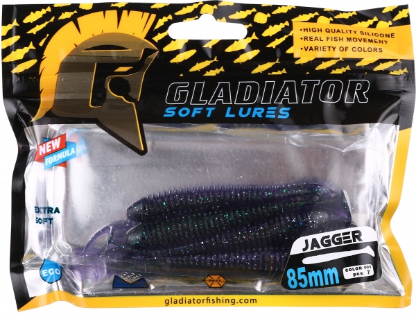 Силикон Gladiator 1121 90 мм 7 шт. JAGGER - 3,5 #1