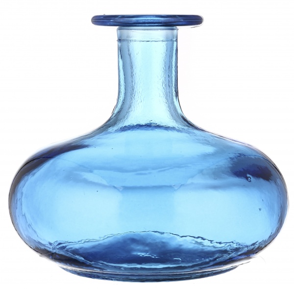Ваза San Miguel BOTELLA D13 см скло 12 см блакитна вода 