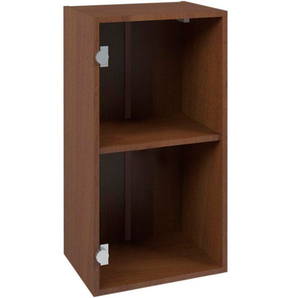 Шафа верхня МС Дуб родос В 40/72/30-вітрина горіх лісовий рамковий Грейд