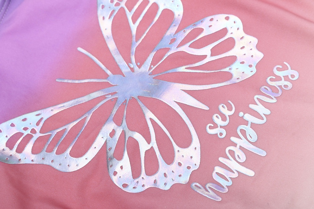 Купальник для девочек HW 25ENGL5 р.110-116 оранжевый градиент