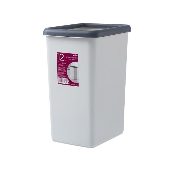 Відро MVM BIN-02 12L Gray
