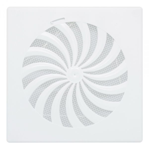 Гратка для вентиляції К-18 180x180 мм пластик білий 