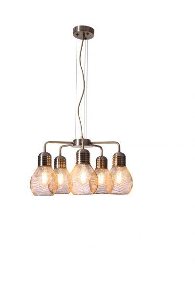 Люстра подвесная Altalusse INL-6143P-05 5x40 Вт E27 античная бронза 