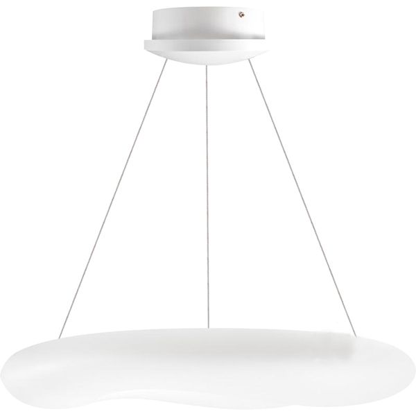 Люстра светодиодная Светкомплект Cloud PLN-72W+24W OP RC 96 Вт белый матовый 