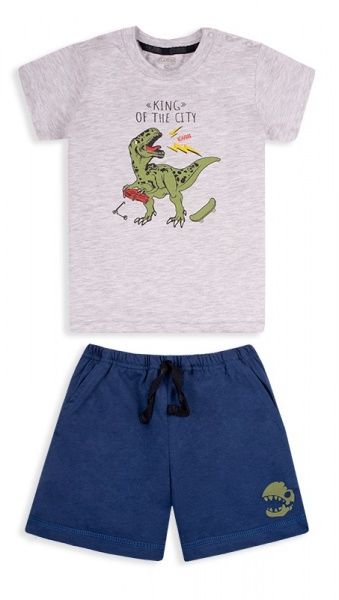 Костюм GABBI KS-20-13-2 Технозавр р.98 сірий із синім 