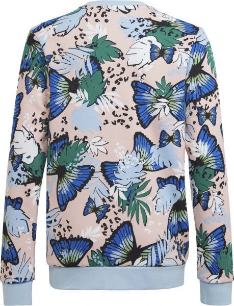 Світшот Adidas CREW H22595 р. 152 різнокольоровий