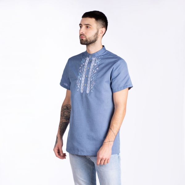 Вишиванка Едельвіка синій р. 64 372-22/00 