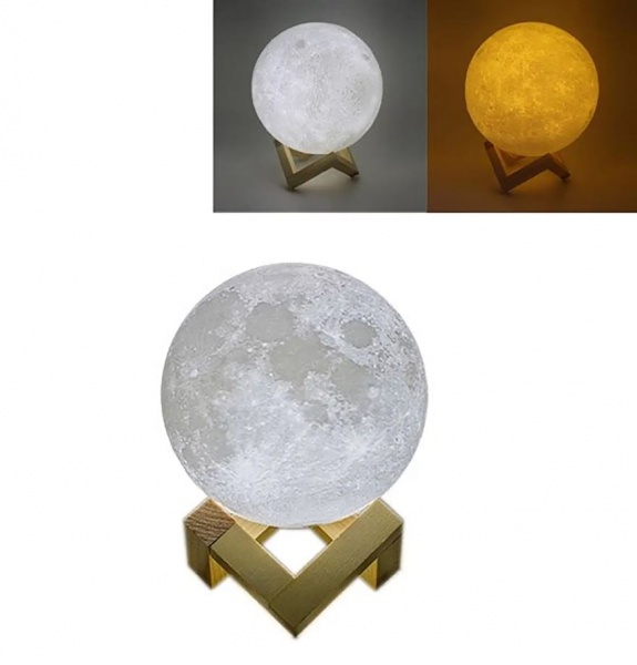 Ночник 3D Led Berger Moon 3D 0,5 Вт белый 1045-NL-15 Moon 3D RGB 