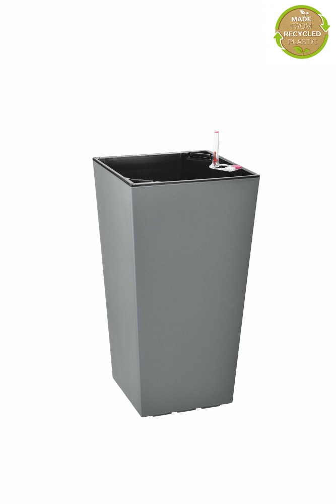 Вазон пластик ELISE 20 см квадратный stone 4,9 л Plastkon (238665)