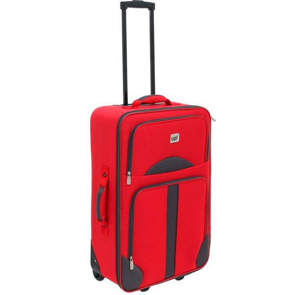 Чемодан Underprice 1022NC краный с серой полоской 61х40х20 см
