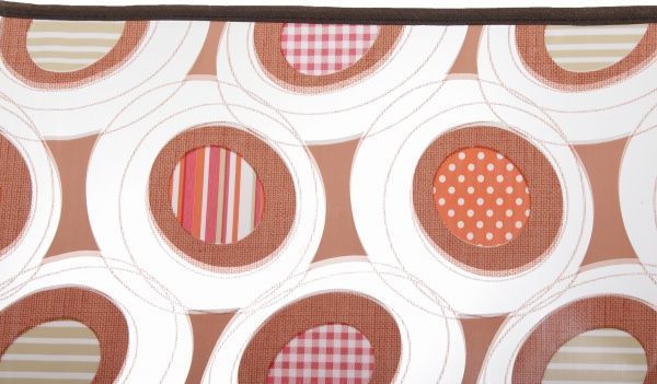 Скатерть Cristal Eco круги 140x180 см коричневый Gemitex 