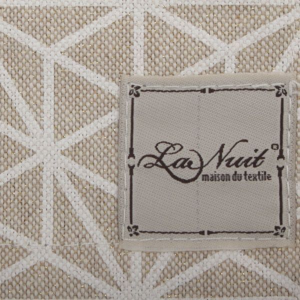 Серветка La Nuit Діамант 40x40 см бежевий/білий/золотий 
