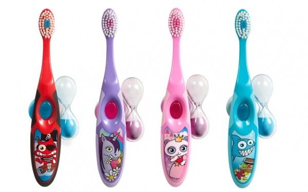 Детская зубная щетка Jordan Step 2 с песочным часиками мягкая 1 шт.