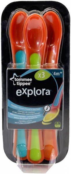 Набор ложек Tommee Tippee теплочувствительные 3 шт 44661071
