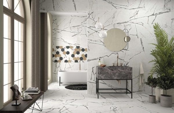 Плитка STN CERAMICA Лагом Вайт SAT RECT 60x120 