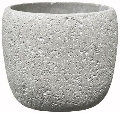 Кашпо керамічне Soendgen Bettona 1327-0028-2394 круглий світло-сірий 