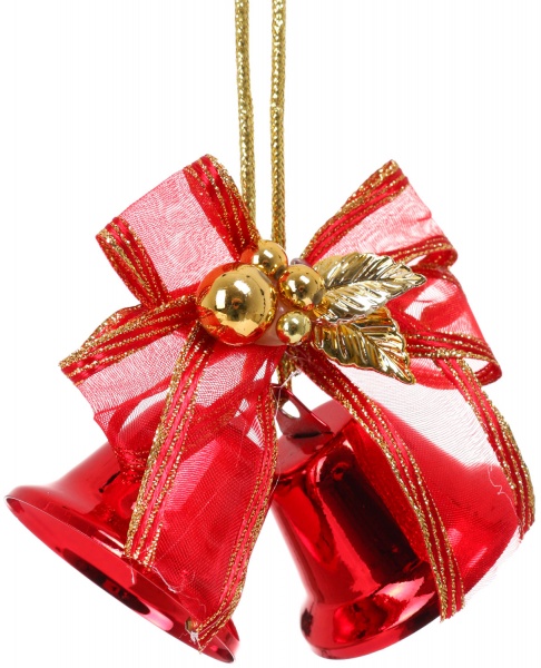 Декоративна підвіска P.&C. Creative Пара дзвіночків 15 см золото F21510200-3