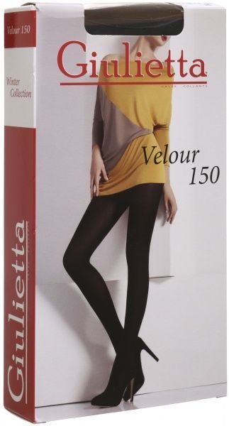 Колготки Giulietta Velour nero 150 den р. 4 черный 1 пар 