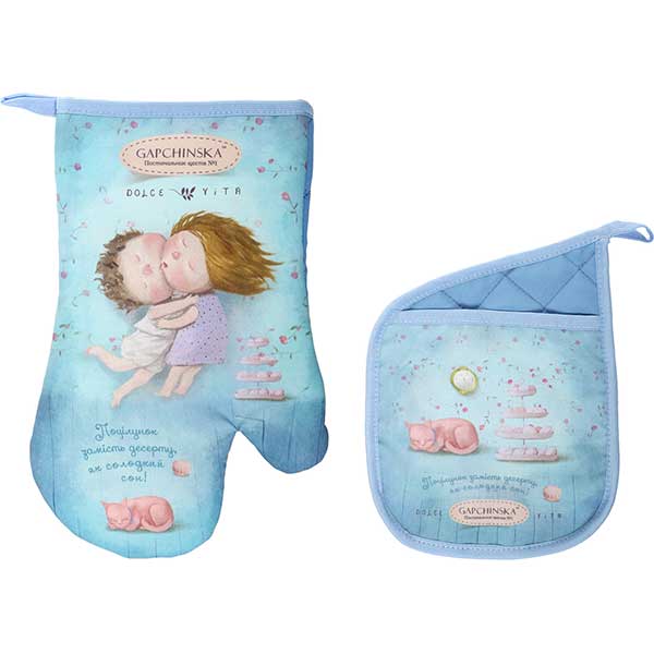 Набір кухонний Зефір прихватка та рукавичка