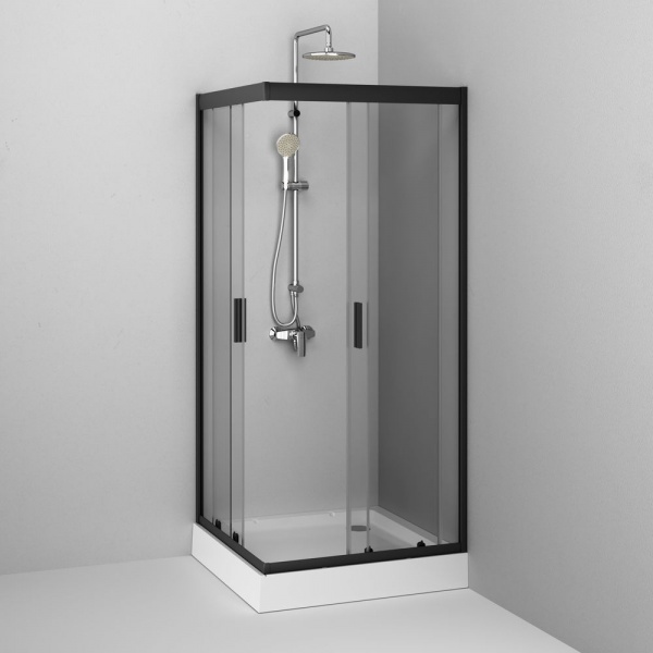 Душевое ограждение AM.PM Gem Square Slide 90x90см W90UG-403-090BT