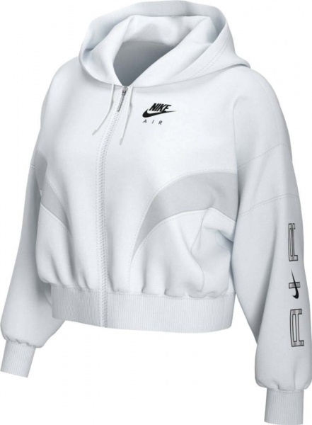 Джемпер Nike W NSW AIR FLC GX FZ HOODIE DD5447-100 р. OS білий