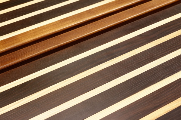 Комплект дерев'яних меблів з термомодифікованої деревини ясен коричневий 