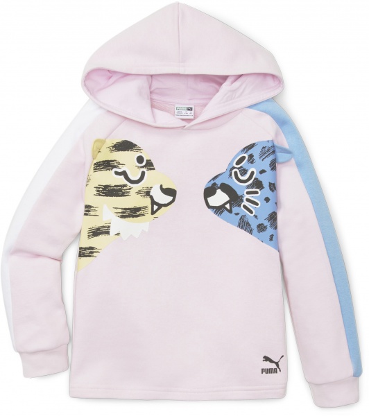 Джемпер Puma T7 PUMAMATES HOODIE TR 53847162 р. 110 рожевий